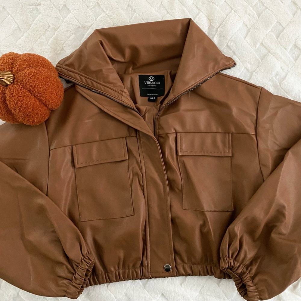 Women's Brown Leather Jacket